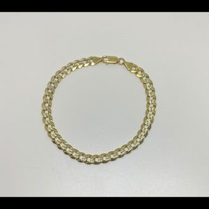 14k Solid  Gold Anklet Bracelet 22gr NEW 11" 🇮🇹